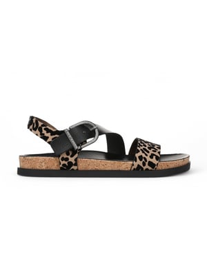 Blowfish Malibu Dames Luipaard Bruine Voetbed Sandalen - Lance