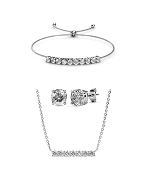 Mary Crystal Mia Sets - Silver och Crystal