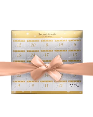 Adventskalender 13 juveler och 11 pärlor - Destiny - Rose Gold och Crystal