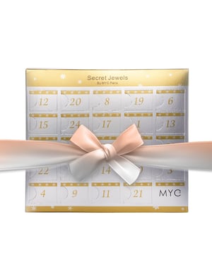 Adventskalender 13 juwelen en 11 parels - Destiny - Zilver, Roségoud en Kristal