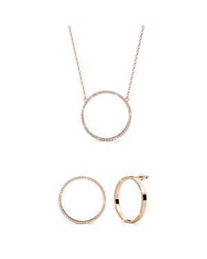 Olina Sets - Roségoud en kristal