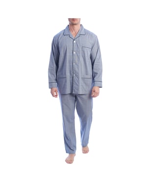KLP5 pyjamas i poplinstil för män