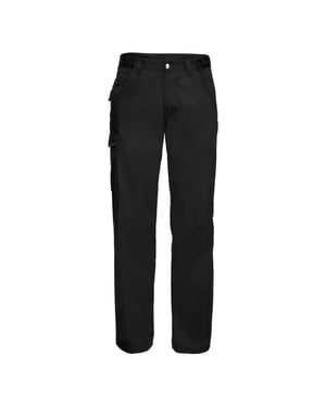 Russell Arbetsbyxor i polycotton twill för herrar (Svart)