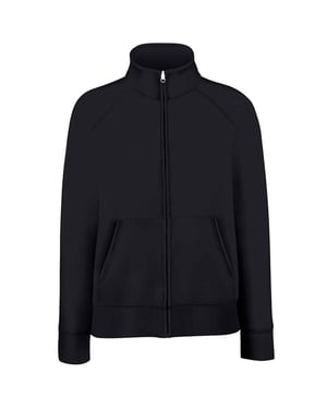 Fruit of the Loom Dames/Dames Lady Fit Sweatjack (Zwart)