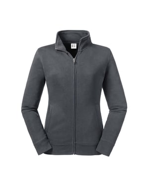 Russell Dames/dames Authentieke Sweat Jacket (Convoy Grijs Effen)