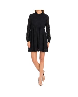TUNIS long sleeve and round neck dress 16F2DR17 woman