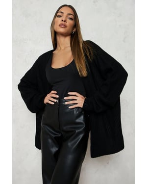 Oversized Rib Cardigan