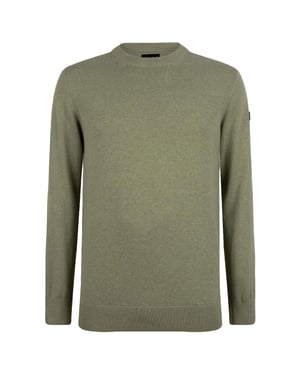 Presly & Sun Trui Will R-Neck Gebreide Pullover Groen