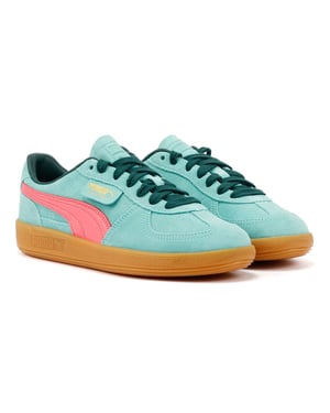 Puma Palermo Leather Aquatic/Dark Myrtle-trainers