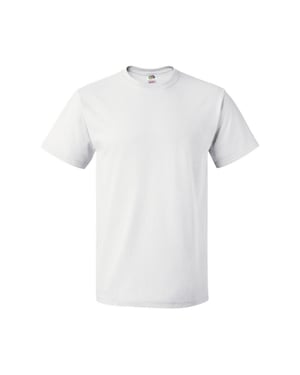 Fruit of the Loom Unisex vuxen t-shirt i kraftig bomull (Vit)