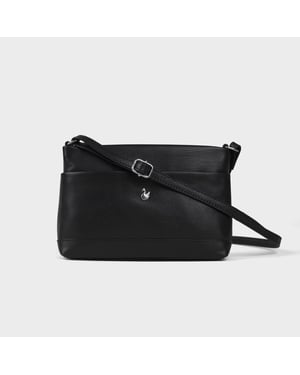 'SANDRA' Soft Nappa Full Grain Real Leather Crossbody Bag