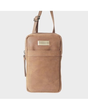 'LEO' Real Leather Crossbody Mobile Phone Bag