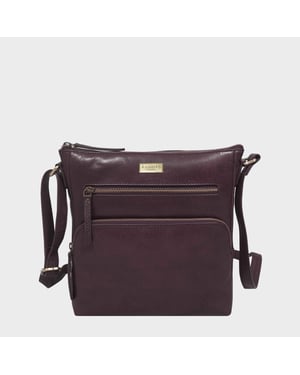 'AGATHA' Real Leather Crossbody Bag