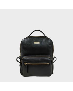 ANGEL' Nappa Full Grain Leather Zip-top Backpack