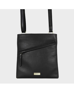 'FLORENCE' Pebble Grain Leather Crossbody Sling Bag