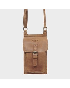 'MYLA' Real Leather Mobile Phone Crossbody Bag