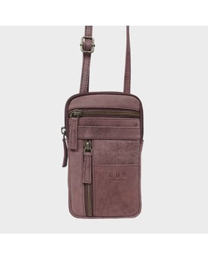 'BROOKE' Real Leather Mobile Phone Crossbody Bag