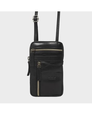 'BROOKE' Real Leather Mobile Phone Crossbody Bag