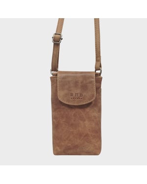 'THEA' Real Leather Mobile Phone Crossbody Bag