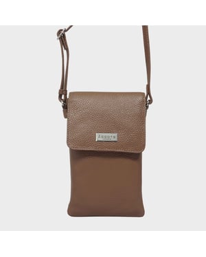 'MARIA' Full Grain Real Leather Crossbody Phone Bag