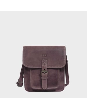 'CAROLYN' Real Leather iPad Tablet Crossbody Bag