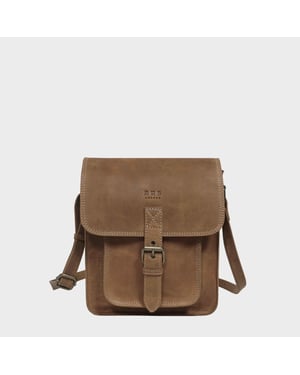 'CAROLYN' Real Leather iPad Tablet Crossbody Bag