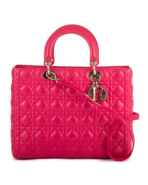 Large Lady Dior Zip GM Handtas