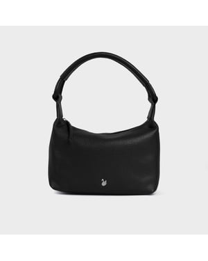 'CITY BAG' Soft Pebble Grain Real Leather Shoulder Bag