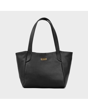 'URBAN TOTE' Pebble Grain Real Leather Work Tote Bag