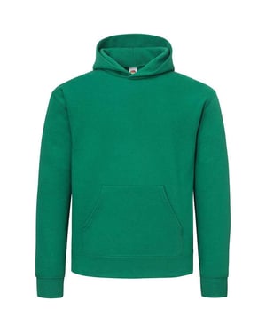 Fruit of the Loom katoenen herenhoodie (College Groen)