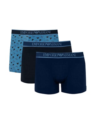 Emporio Armani Boxare 3 Pack  manlig   Blå