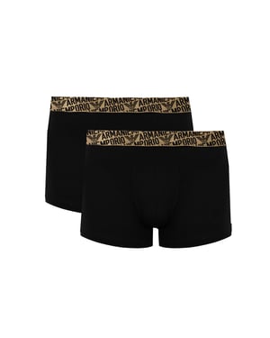 Emporio Armani Boxare 2 Pack manlig Svart