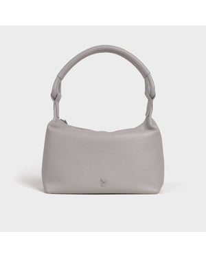 'CITY BAG' Soft Pebble Grain Real Leather Shoulder Bag