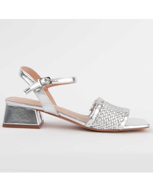 Montevita Högklackad Sandal Trea Silver