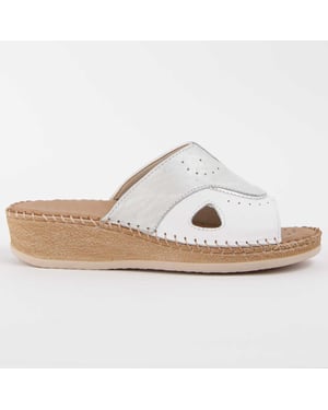 Purapiel Wedge Sandal Leida3 Vit
