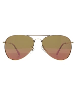 Prive Revaux Aviator Unisex Champagne Goud Roze Spiegel Commando Mini