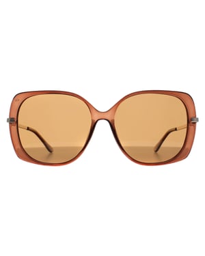 Prive Revaux Square Womens Latte Brown Gold Vintage Babe