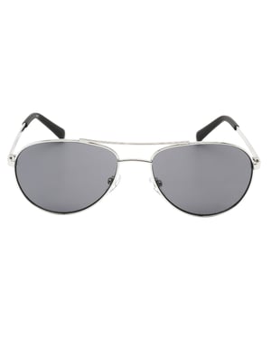 Calvin Klein Black Lens Silver Sunglasses
