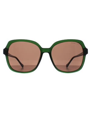 Radley Square Womens Transparant Donkergroen Bruin Phoenix 6505
