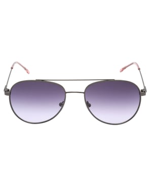 Calvin Klein Purple Gradient Lens Gunmetal Dark Silver Sunglasses