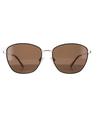 Smarty Square Womens Gold Brown SB1306
