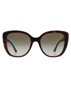 Emporio Armani Vlinder Dames Glimmend Havana Rood Groen Kleurverloop EA4214U