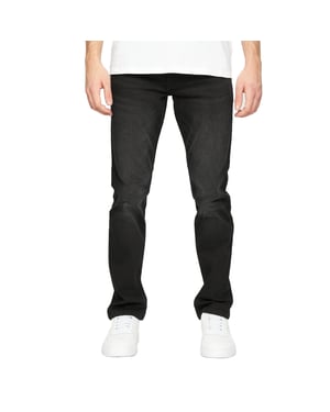 Crosshatch Heren Svelte Stretch Jeans (Gewassen Zwart)