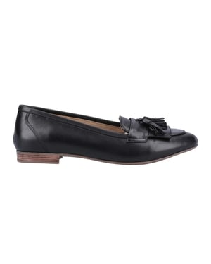 Hush Puppies Dames/Dames Marissa Leren Tassel Loafers (Zwart)