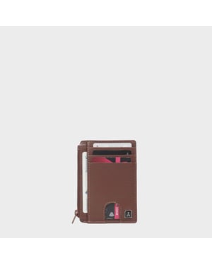LYNN' Real Leather Slim Credit Cardholder Case