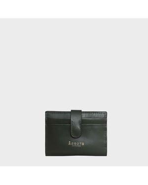 'GROVE' RFID Tab-over Leather Credit Card Holder