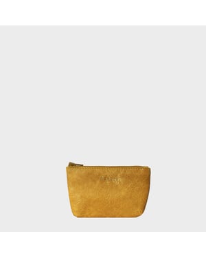 'Diana' Full Grain Leather Zip Top Coin Purse