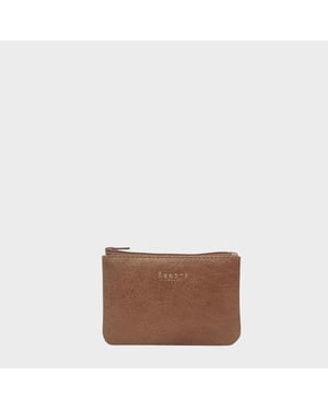 Poppy' Full Grain Leather Zip Top Coin Purse