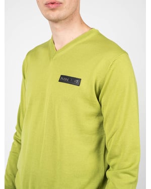 Plein Sport Tröja Merino  manlig   Grön