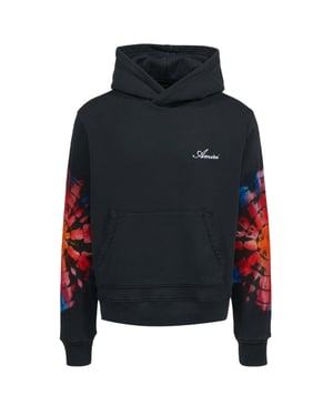 Amiri Spot Tie Dye Sleeves Black Hoodie